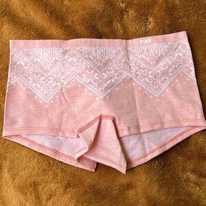 Victoria’s Secret PINK Seamless Fair Isle Print Boyshort BNWT